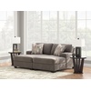 image:imageSignature Design by Ashley Oversized Accent Ottoman Square Gray RevennaDark Gray