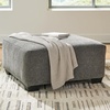 image:imageSignature Design by Ashley Oversized Accent Ottoman Square Gray RevennaDark Gray