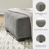 image:imageSignature Design by Ashley Oversized Accent Ottoman Square Gray RevennaDark Gray