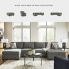 image:imageSignature Design by Ashley Oversized Accent Ottoman Square Gray RevennaDark Gray