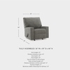 image:imageSignature Design by Ashley Oversized Accent Ottoman Square Gray RevennaDark Gray