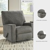 image:imageSignature Design by Ashley Oversized Accent Ottoman Square Gray RevennaDark Gray