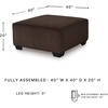 image:imageSignature Design by Ashley Oversized Ottoman Chocolate Brown Firescrest