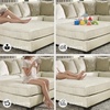 image:imageSignature Design by Ashley Oversized Square Ottoman Coffee Table Beige