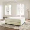 image:imageSignature Design by Ashley Oversized Square Ottoman Coffee Table Beige