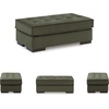image:imageSignature Design by Ashley Oversized Tufted Velvet Ottoman Olive Green