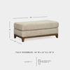 image:imageSignature Design by Ashley Parklynn Contemporary Ottoman with Foam Cushion Beige