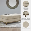 image:imageSignature Design by Ashley Parklynn Contemporary Ottoman with Foam Cushion Beige