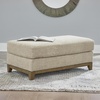 image:imageSignature Design by Ashley Parklynn Contemporary Ottoman with Foam Cushion Beige