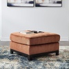 image:imageSignature Design by Ashley Pitkin Oversized Accent Ottoman No Assembly Required Chenille Upholstered Contemporary Living Room Furniture Slate Gray 36 x 36Spice