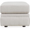 image:imageSignature Design by Ashley Pitkin Oversized Accent Ottoman No Assembly Required Chenille Upholstered Contemporary Living Room Furniture Slate Gray 36 x 36Chalk