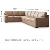 image:imageSignature Design by Ashley Pitkin Oversized Accent Ottoman No Assembly Required Chenille Upholstered Contemporary Living Room Furniture Slate Gray 36 x 36Toffee