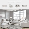image:imageSignature Design by Ashley Pitkin Oversized Accent Ottoman No Assembly Required Chenille Upholstered Contemporary Living Room Furniture Slate Gray 36 x 36Chalk