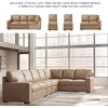 image:imageSignature Design by Ashley Pitkin Oversized Accent Ottoman No Assembly Required Chenille Upholstered Contemporary Living Room Furniture Slate Gray 36 x 36Toffee