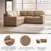image:imageSignature Design by Ashley Pitkin Oversized Accent Ottoman No Assembly Required Chenille Upholstered Contemporary Living Room Furniture Slate Gray 36 x 36Toffee