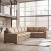 image:imageSignature Design by Ashley Pitkin Oversized Accent Ottoman No Assembly Required Chenille Upholstered Contemporary Living Room Furniture Slate Gray 36 x 36Toffee