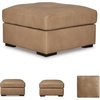 image:imageSignature Design by Ashley Pitkin Oversized Accent Ottoman No Assembly Required Chenille Upholstered Contemporary Living Room Furniture Slate Gray 36 x 36Toffee