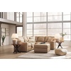 image:imageSignature Design by Ashley Pitkin Oversized Accent Ottoman No Assembly Required Chenille Upholstered Contemporary Living Room Furniture Slate Gray 36 x 36Toffee
