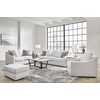 image:imageSignature Design by Ashley Pitkin Oversized Accent Ottoman No Assembly Required Chenille Upholstered Contemporary Living Room Furniture Slate Gray 36 x 36Chalk