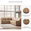 image:imageSignature Design by Ashley Pitkin Oversized Accent Ottoman No Assembly Required Chenille Upholstered Contemporary Living Room Furniture Slate Gray 36 x 36Toffee