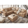 image:imageSignature Design by Ashley Pitkin Oversized Accent Ottoman No Assembly Required Chenille Upholstered Contemporary Living Room Furniture Slate Gray 36 x 36Toffee