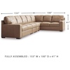 image:imageSignature Design by Ashley Pitkin Oversized Accent Ottoman No Assembly Required Chenille Upholstered Contemporary Living Room Furniture Slate Gray 36 x 36Toffee