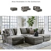 image:imageSignature Design by Ashley Pitkin Oversized Accent Ottoman No Assembly Required Chenille Upholstered Contemporary Living Room Furniture Slate Gray 36 x 36Putty