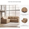 image:imageSignature Design by Ashley Pitkin Oversized Accent Ottoman No Assembly Required Chenille Upholstered Contemporary Living Room Furniture Slate Gray 36 x 36Toffee