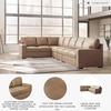 image:imageSignature Design by Ashley Pitkin Oversized Accent Ottoman No Assembly Required Chenille Upholstered Contemporary Living Room Furniture Slate Gray 36 x 36Toffee