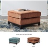 image:imageSignature Design by Ashley Pitkin Oversized Accent Ottoman No Assembly Required Chenille Upholstered Contemporary Living Room Furniture Slate Gray 36 x 36Spice