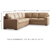 image:imageSignature Design by Ashley Pitkin Oversized Accent Ottoman No Assembly Required Chenille Upholstered Contemporary Living Room Furniture Slate Gray 36 x 36Toffee