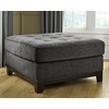 image:imageSignature Design by Ashley Reidshire Contemporary Square Tufted Oversized Accent Ottoman Gray