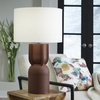 image:imageSignature Design by Ashley Rowandale Modern Metal Table Lamp with 3Way Switch Dark Brown