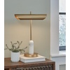 image:imageSignature Design by Ashley Rowleigh Desk Lamp Gold Marble with USBC