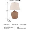 image:imageSignature Design by Ashley Scantor Industrial Textured Metal Table Lamp with 3Way Switch Light Brown