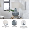 image:imageSignature Design by Ashley Schylarmont Contemporary Aluminum Table Lamp with 3Way Switch Gray amp White