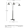 image:imageSignature Design by Ashley Sheriel 3Arm Arc Floor Lamp for Living RoomBlack