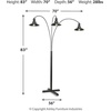 image:imageSignature Design by Ashley Sheriel 3Arm Arc Floor Lamp for Living RoomBlack