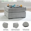 image:imageSignature Design by Ashley Square Ottoman with Storage and Cup Holders