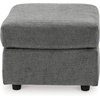image:imageSignature Design by Ashley Stairatt Gray Rectangular Upholstered OttomanDark Gray