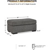 image:imageSignature Design by Ashley Stairatt Gray Rectangular Upholstered OttomanGrey