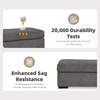 image:imageSignature Design by Ashley Stairatt Gray Rectangular Upholstered OttomanGrey