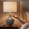 image:imageSignature Design by Ashley Table Lamp 25 in Gourd 3Way Switch Gray