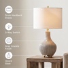 image:imageSignature Design by Ashley Table Lamp 25 in Gourd 3Way Switch Gray