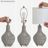 image:imageSignature Design by Ashley Table Lamp 25 in Gourd 3Way Switch Gray