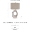 image:imageSignature Design by Ashley Table Lamp Contemporary Cream Gold Base