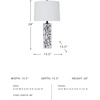 image:imageSignature Design by Ashley Table Lamp Modern Black and White Marble Base