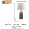 image:imageSignature Design by Ashley Table Lamp Set of 2 Blue Ceramic