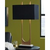 image:imageSignature Design by Ashley Table Lamp Tall Modern Marble Black and BrassBrass Finish