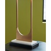image:imageSignature Design by Ashley Table Lamp Tall Modern Marble Black and BrassBrass Finish